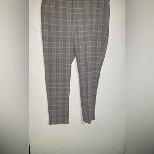 H&M men’s plaid slim fit dress pants size 38